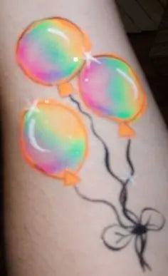 Confetti Face Painting Cake 30g- Neon Party