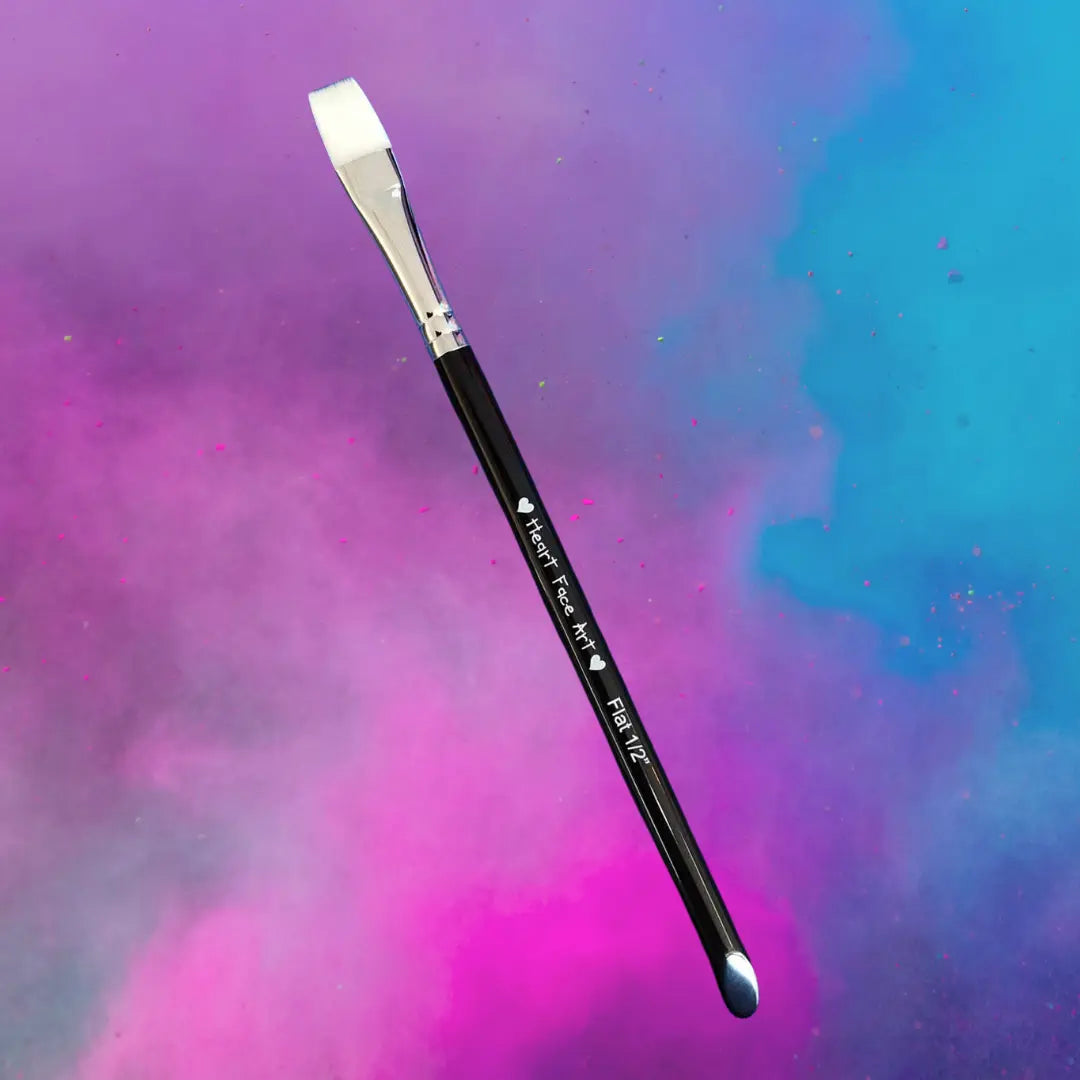 Buy Copy of Heart Face Art Brush - Splitcake one inch flat and professional face & body paint for beginners in Australia. Where to buy face paint near me.