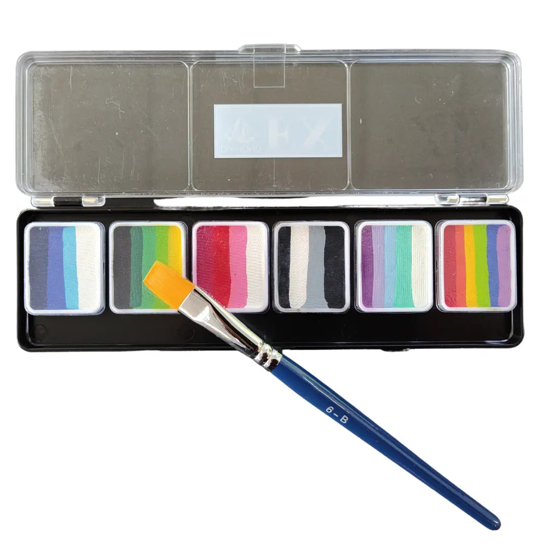  Buy Diamond FX Splitcake Palette 6 x 6g | Touch Of Shine and professional face & body paint for beginners in Australia. Where to buy face paint near me. 