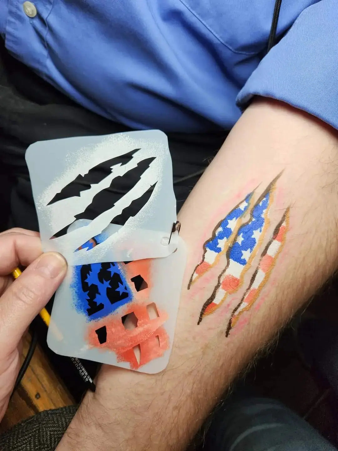  Buy Face Painting Stencil - MD4 Claw Marks and professional face & body paint for beginners in Australia. Where to buy face paint near me. 