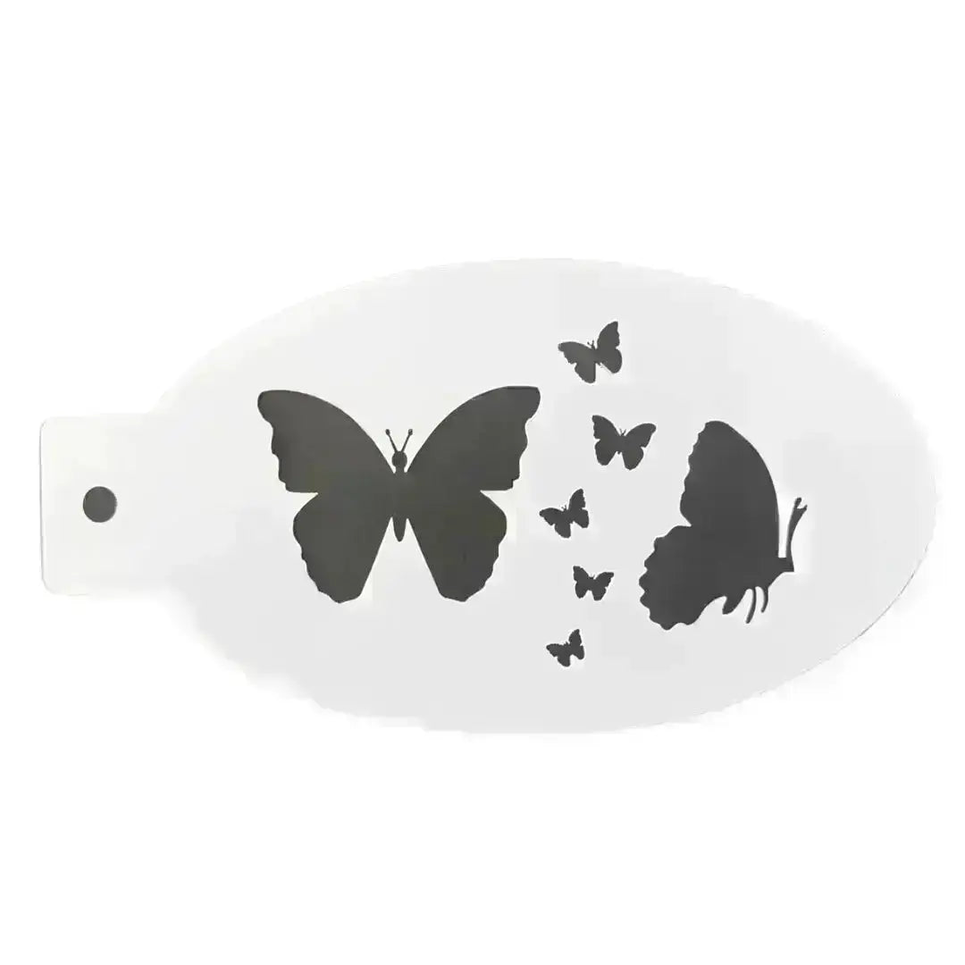 Buy Face Painting Stencil - A02 Butterflies 2.0 and professional face & body paint for beginners in Australia. Where to buy face paint near me.