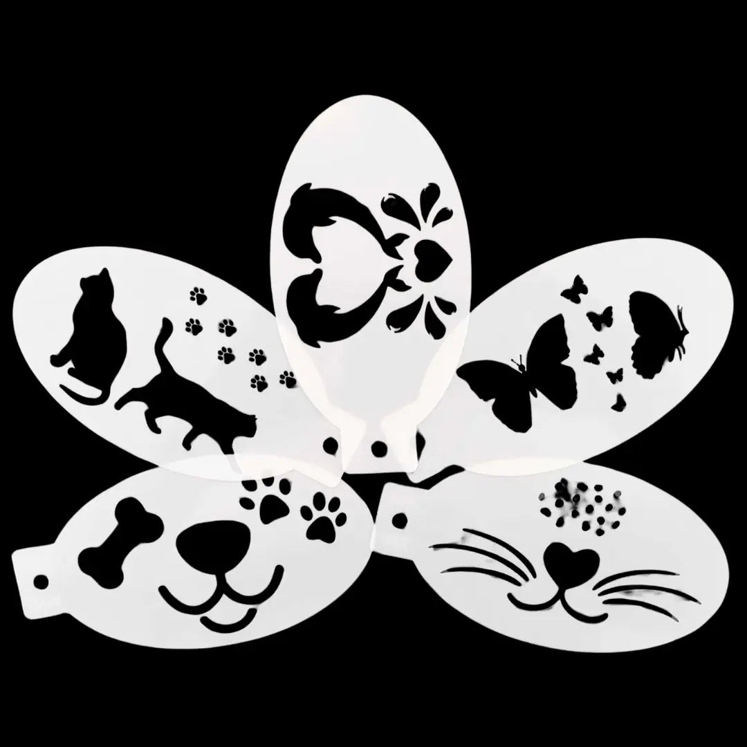 Buy Face Painting Stencil Bundle - Animals and professional face & body paint for beginners in Australia. Where to buy face paint near me.