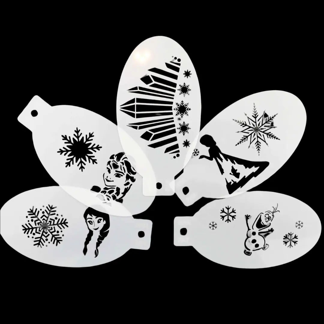 Buy Face Painting Stencil Bundle - Frozen and professional face & body paint for beginners in Australia. Where to buy face paint near me.