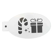 Face Painting Stencil - C04 Christmas Candy Cane & Gift