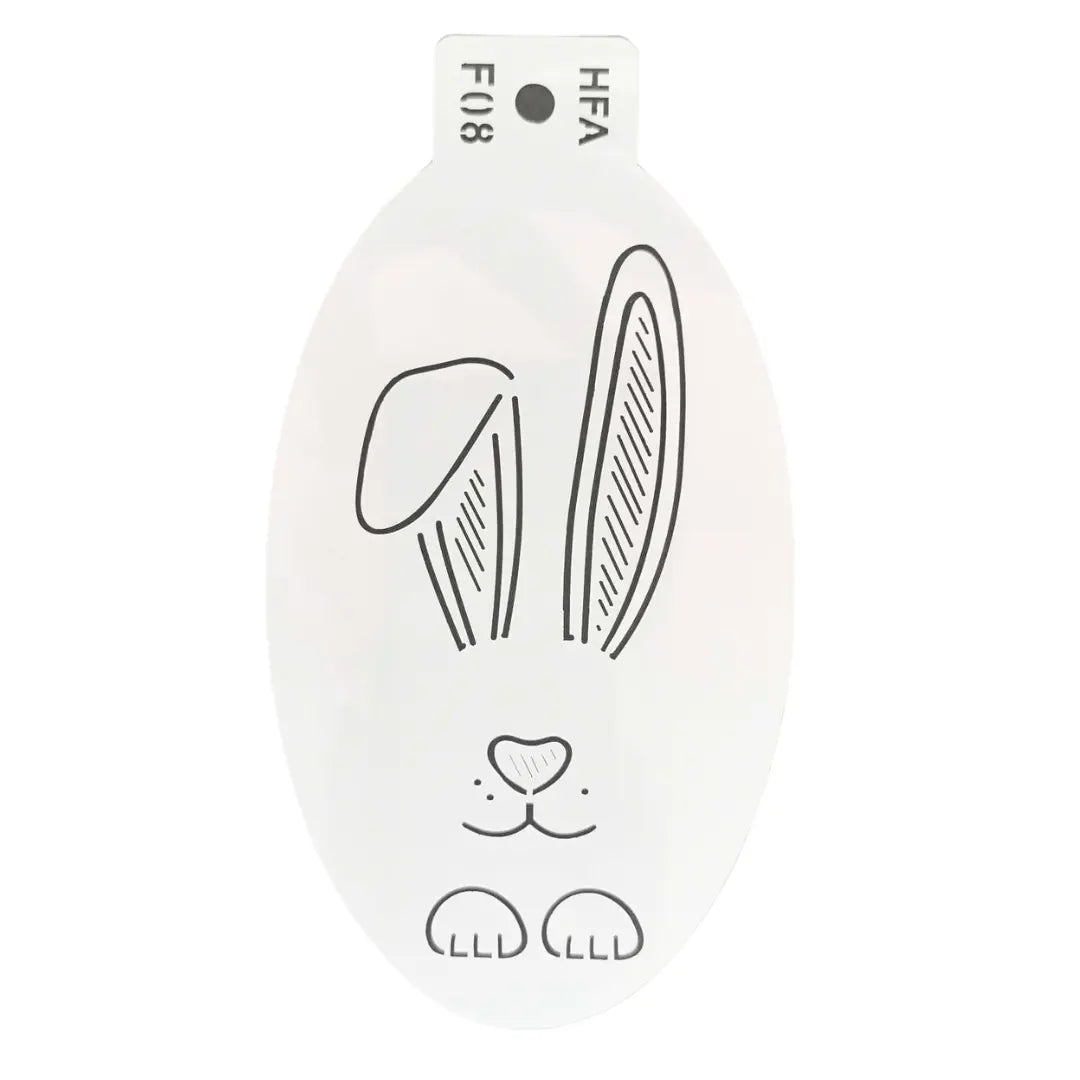 Buy Face Painting Stencil - F08 Easter Bunny and professional face & body paint for beginners in Australia. Where to buy face paint near me.