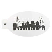 Face Painting Stencil - H03 Graveyard