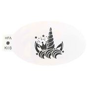 Buy Face Painting Stencil - K03 Unicorn Crown 2.0 and professional face & body paint for beginners in Australia. Where to buy face paint near me.