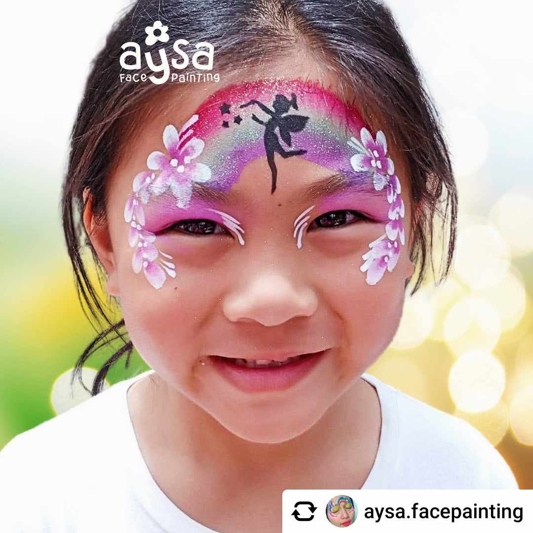 Buy Face Painting Stencil - M04 Fairies and professional face & body paint for beginners in Australia. Where to buy face paint near me.