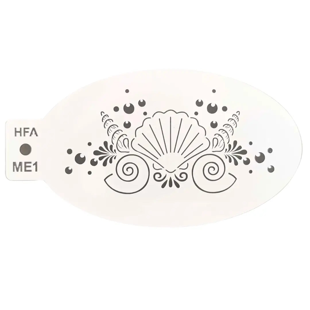 Buy Face Painting Stencil - ME1 Mermaid Crown 2.0 and professional face & body paint for beginners in Australia. Where to buy face paint near me.