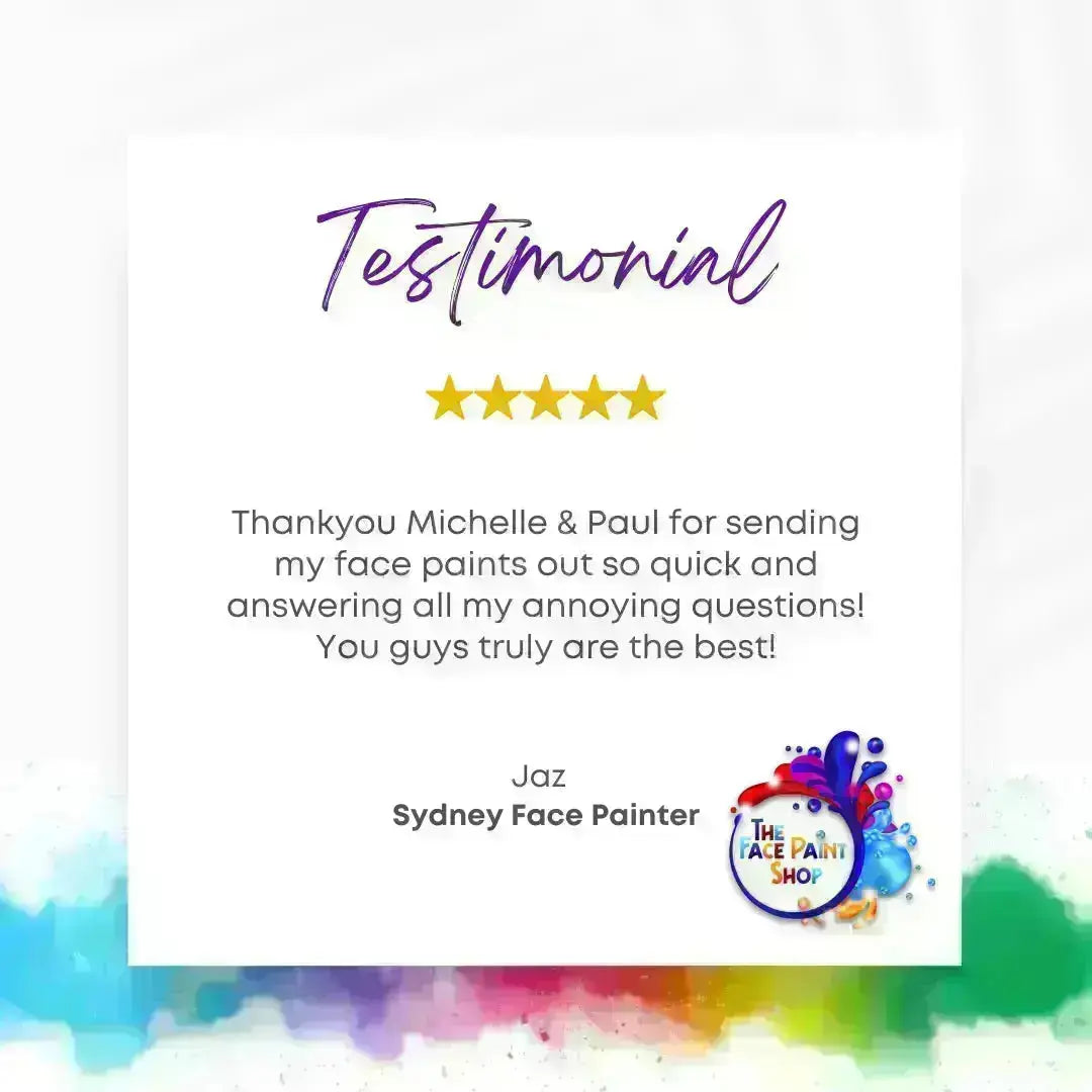 Buy Face Painting Stencil - ME10 Flourish and professional face & body paint for beginners in Australia. Where to buy face paint near me.