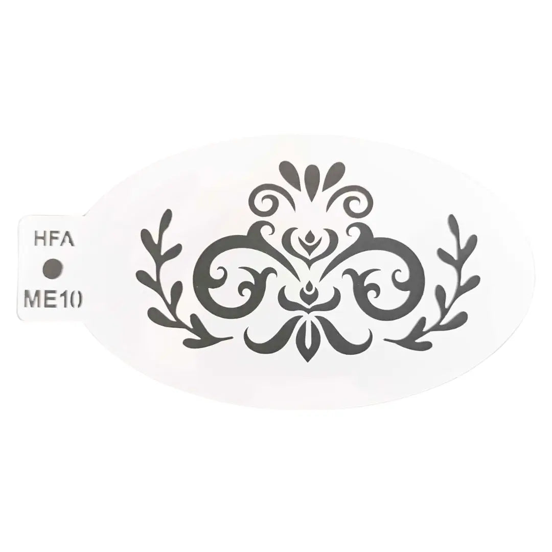 Buy Face Painting Stencil - ME10 Flourish and professional face & body paint for beginners in Australia. Where to buy face paint near me.