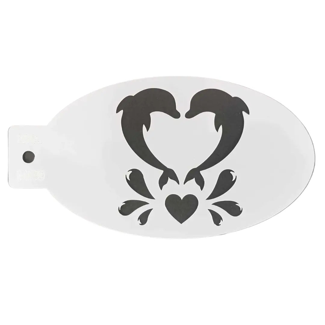 Face Painting Stencil - ME9 Dolphin Love