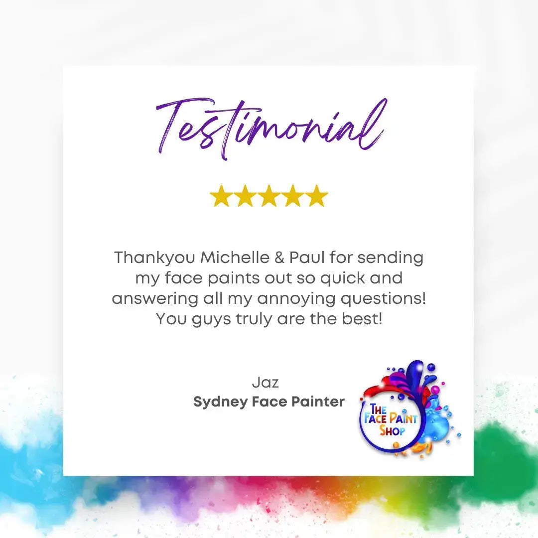 Buy Face Painting Stencil - NH11 Footy and professional face & body paint for beginners in Australia. Where to buy face paint near me.