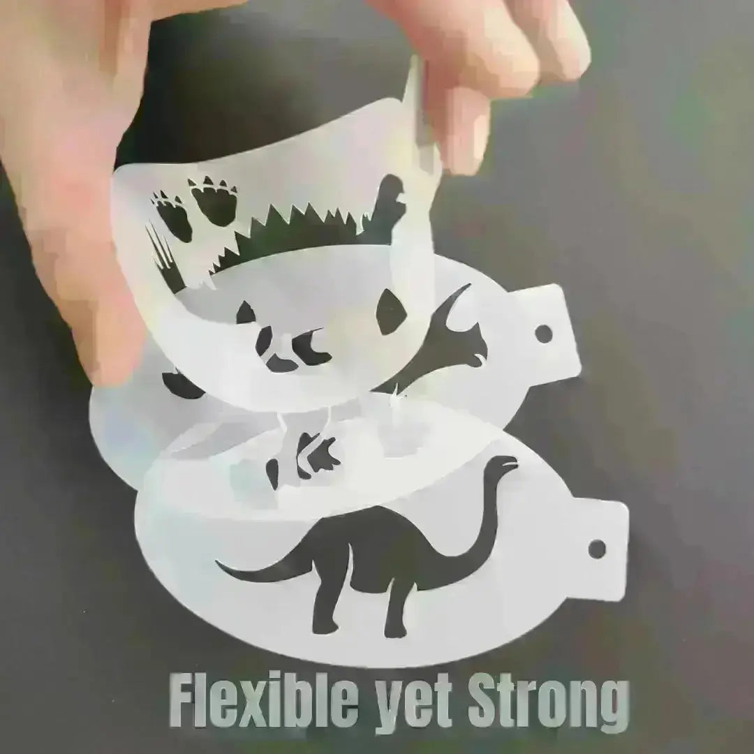 Face Painting Stencil - P03 Reptile Ridge