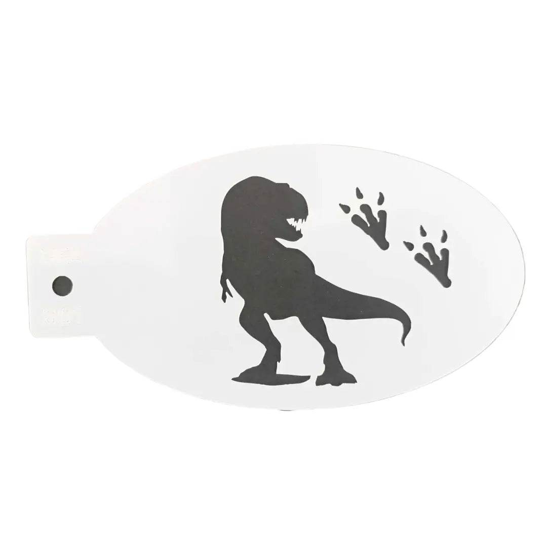 Face Painting Stencil - S01 Tyrannosaurus Dinosaur