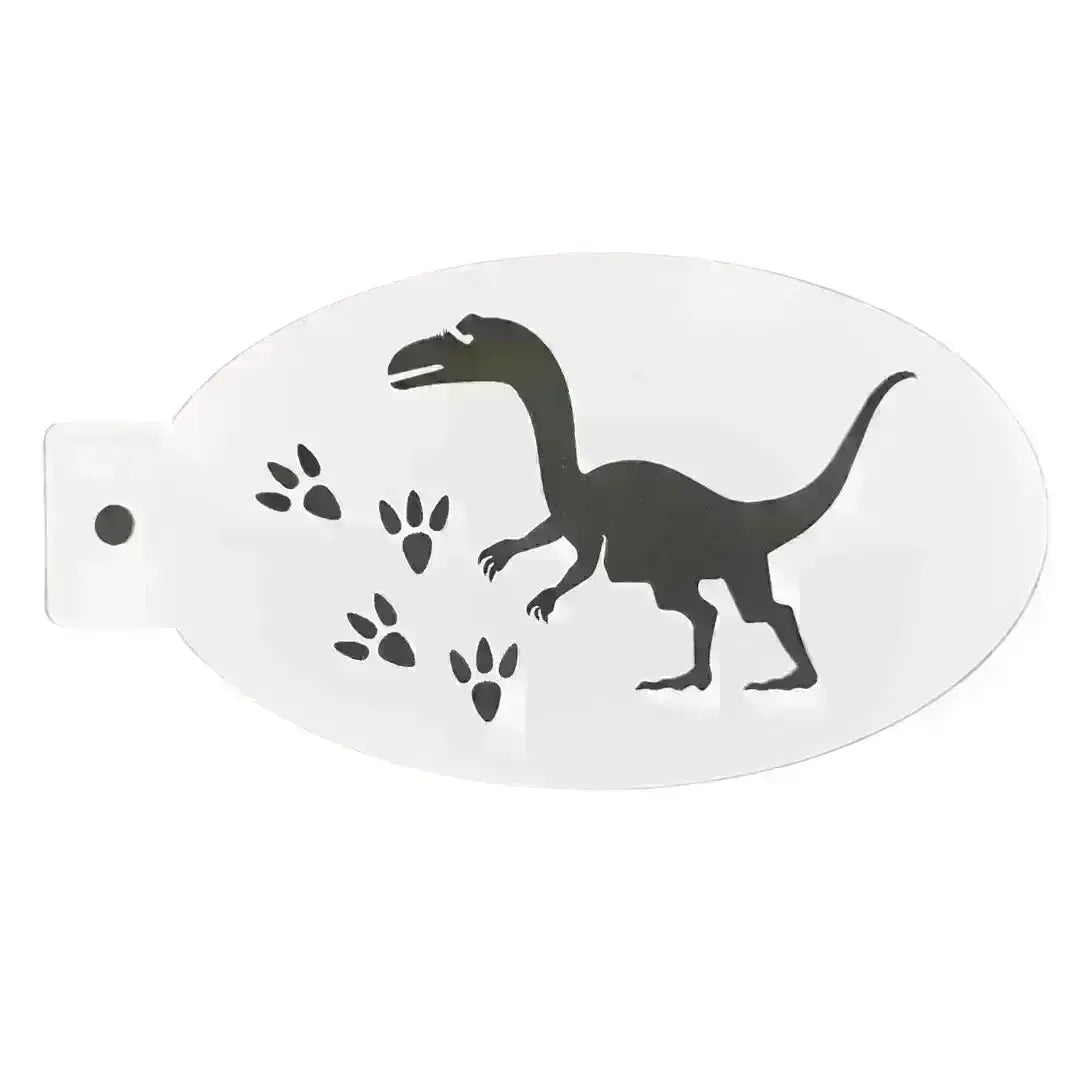 Buy Face Painting Stencil - T01 Theropod and professional face & body paint for beginners in Australia. Where to buy face paint near me.