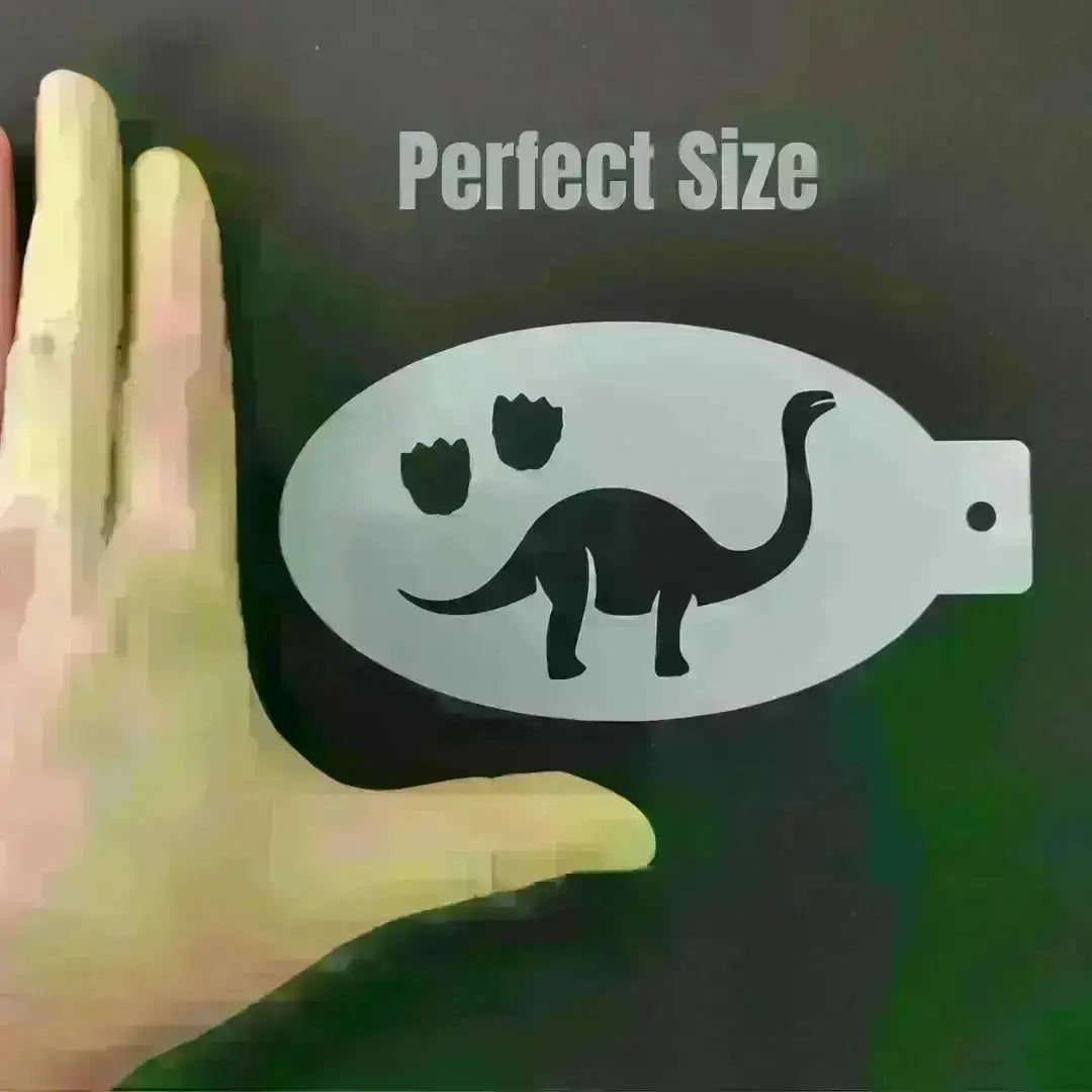 Buy Face Painting Stencil - T01 Theropod and professional face & body paint for beginners in Australia. Where to buy face paint near me.