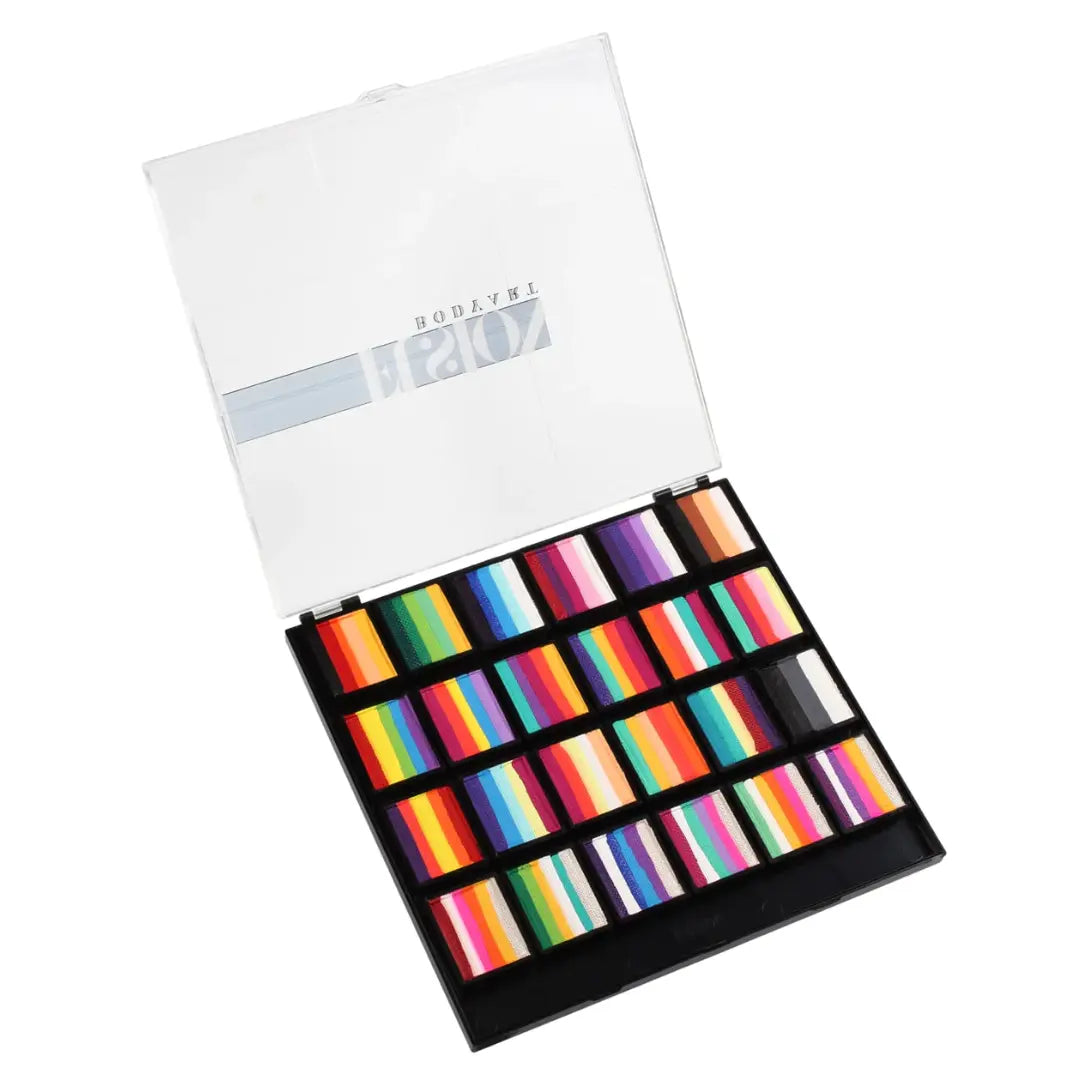 Buy Fusion One stroke Palette - Rainbow Paradise and professional face & body paint for beginners in Australia. Where to buy face paint near me.