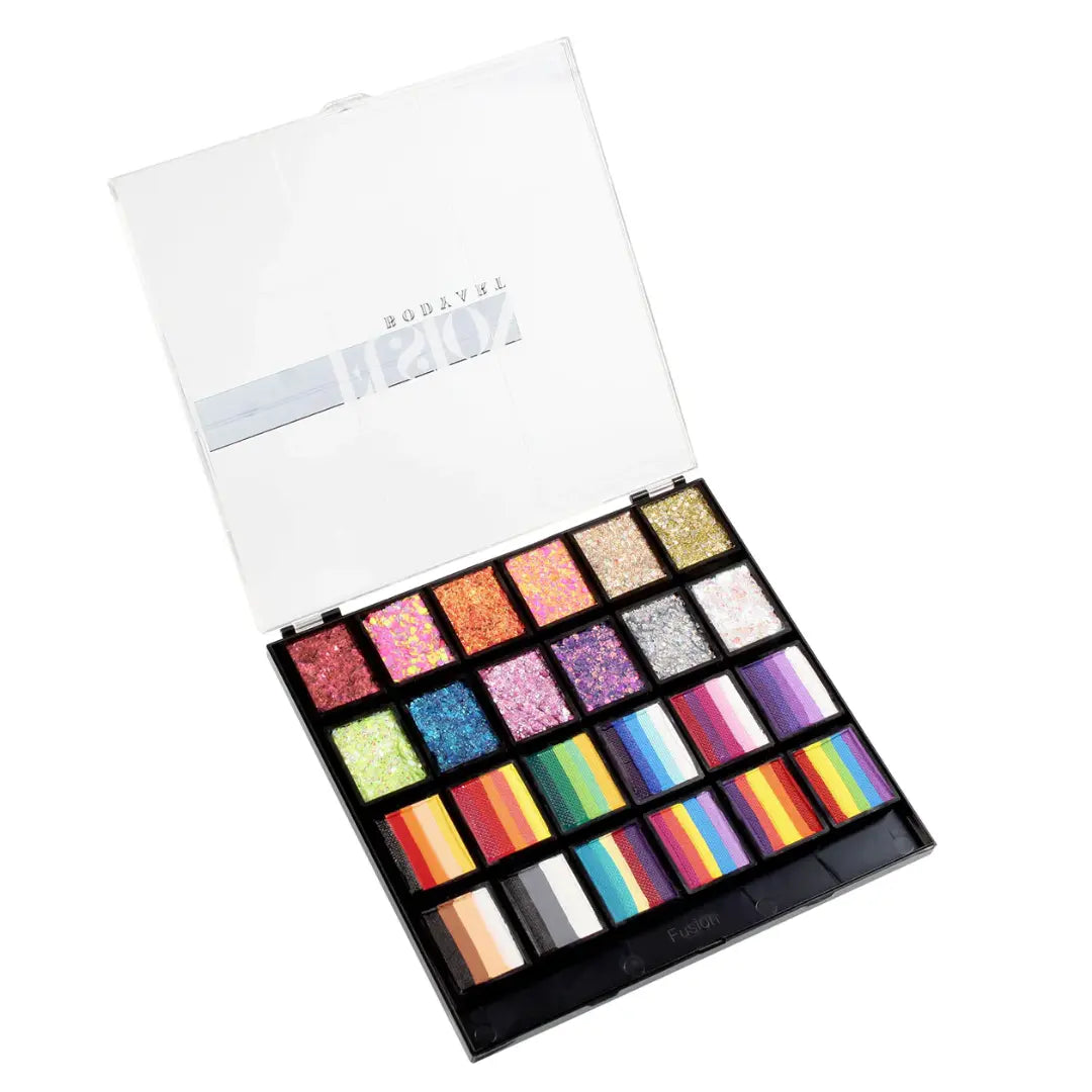 Buy Glitter Cream & One stroke Palette - Rainbow Party and professional face & body paint for beginners in Australia. Where to buy face paint near me.