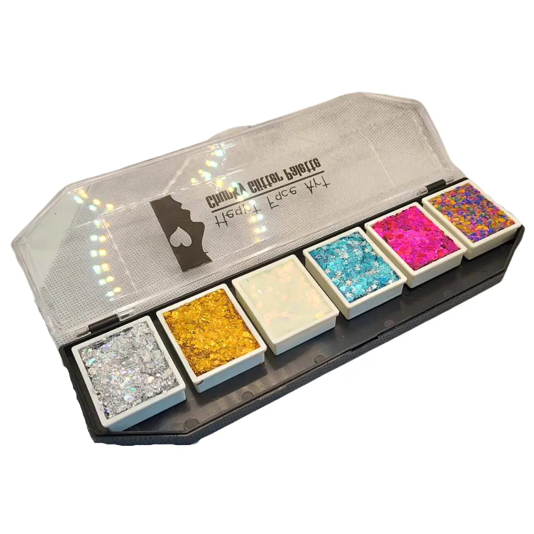 Heart Face Art Chunky Glitter Palette