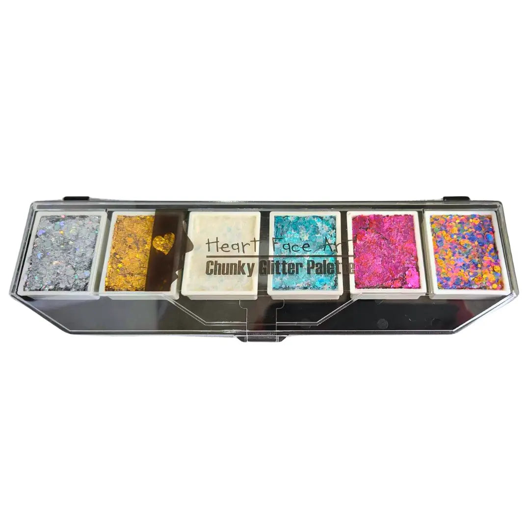 Heart Face Art Chunky Glitter Palette