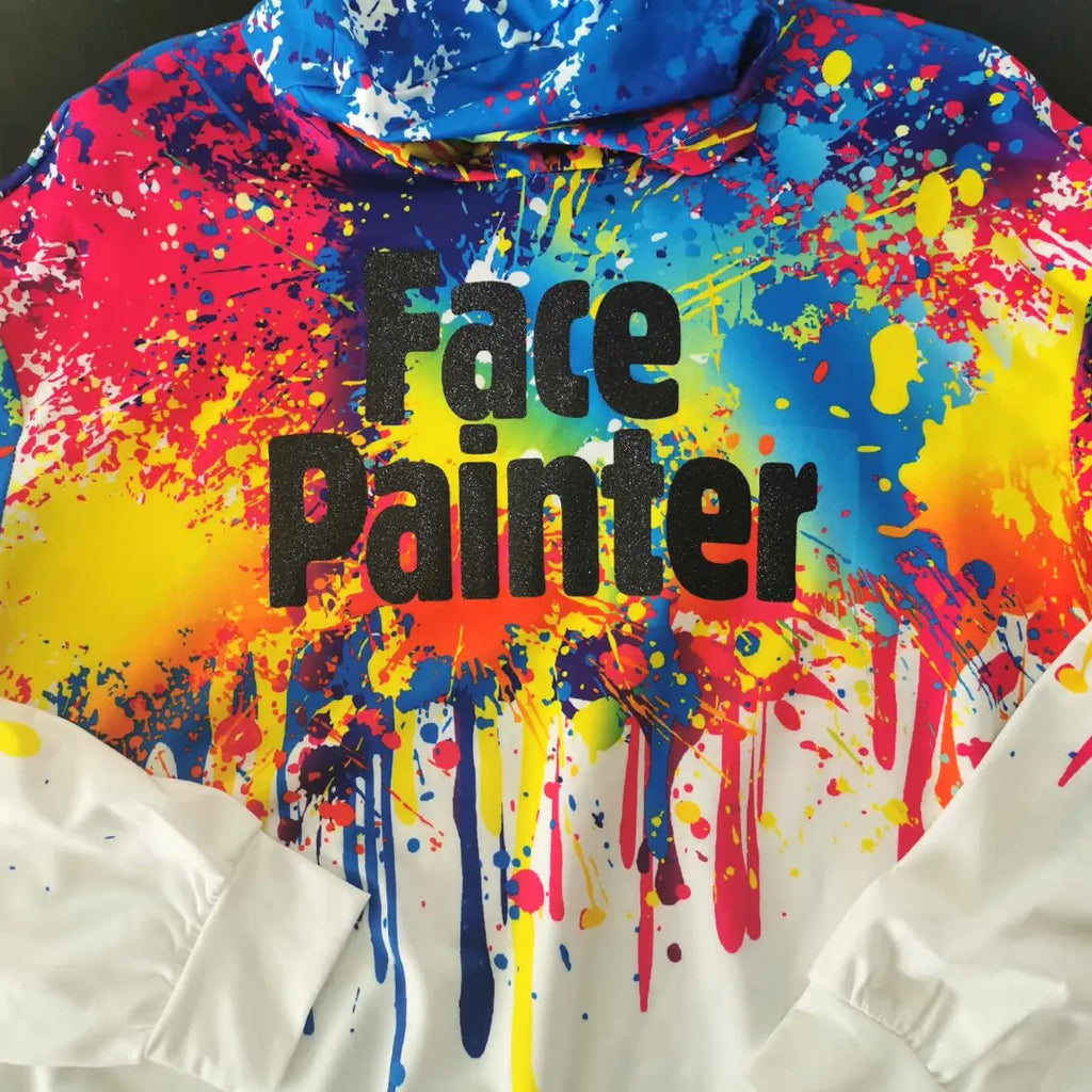 Rainbow 2025 splatter hoodie