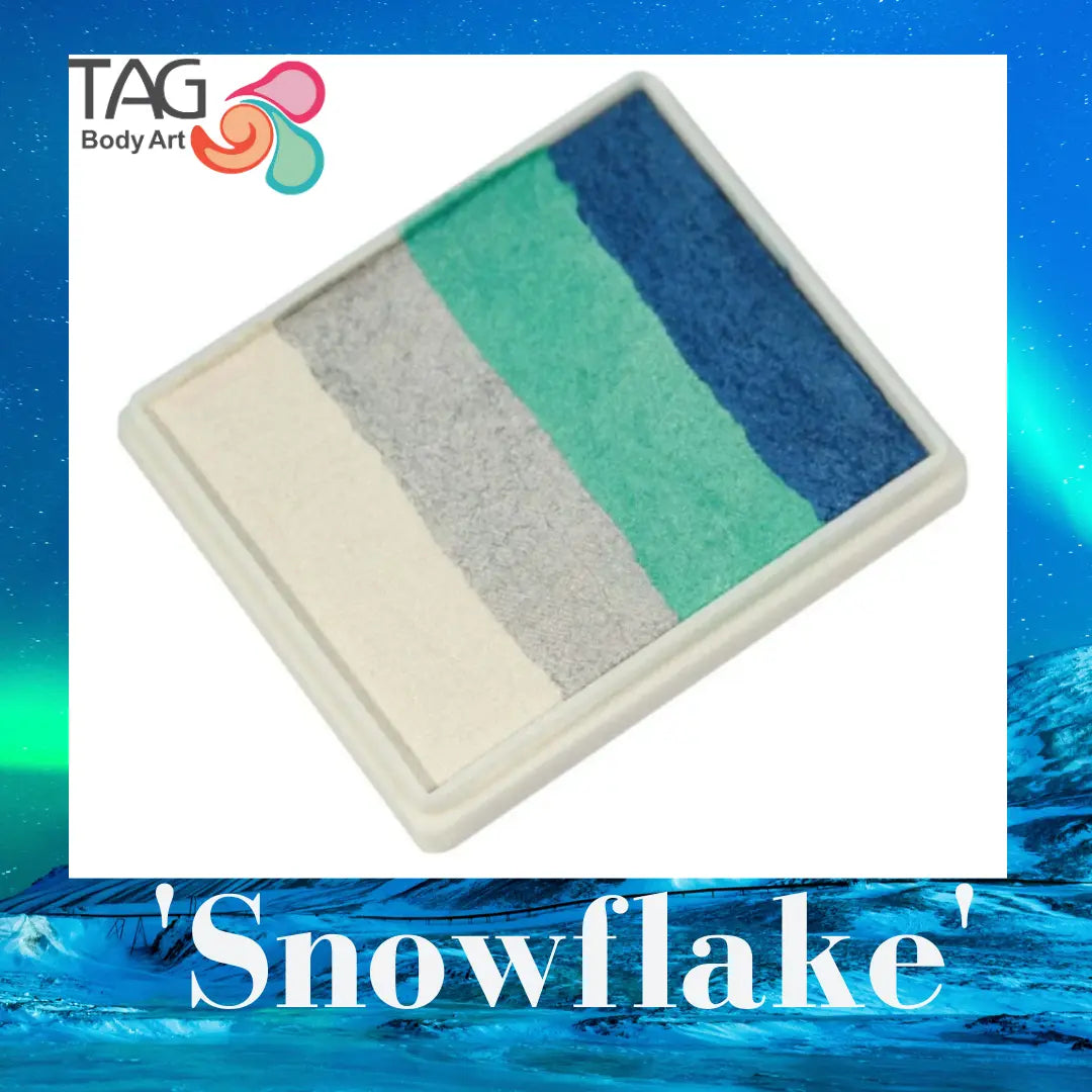  Buy TAG Body Art 50g Splitcake - Snowflake and professional face & body paint for beginners in Australia. Where to buy face paint near me. 