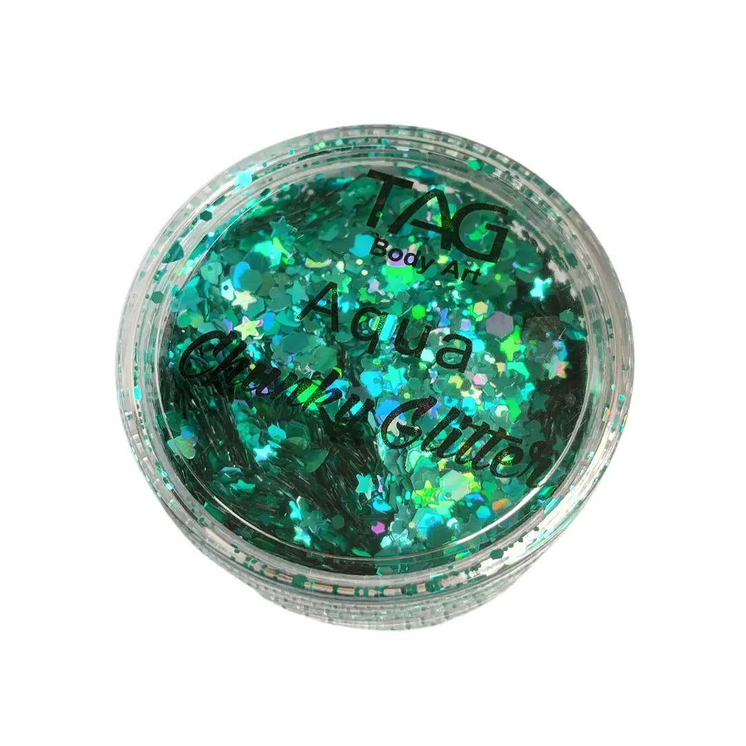 TAG Body Art Chunky Glitter 10g - Aqua