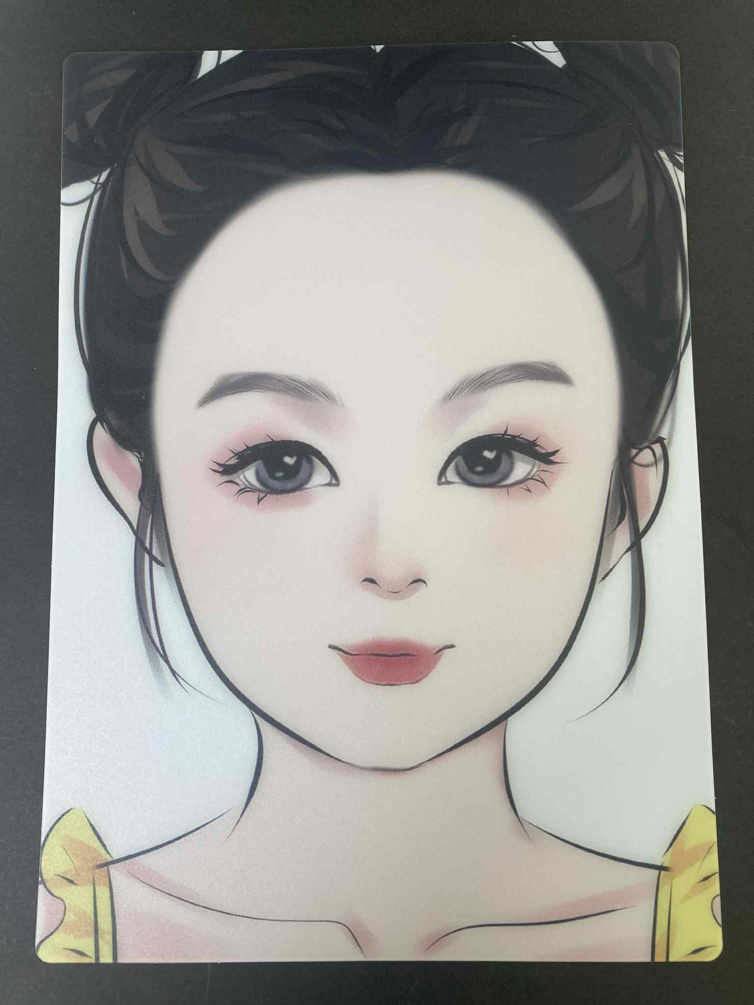 Reusable Face Paint Practice Face Board - Girl 2