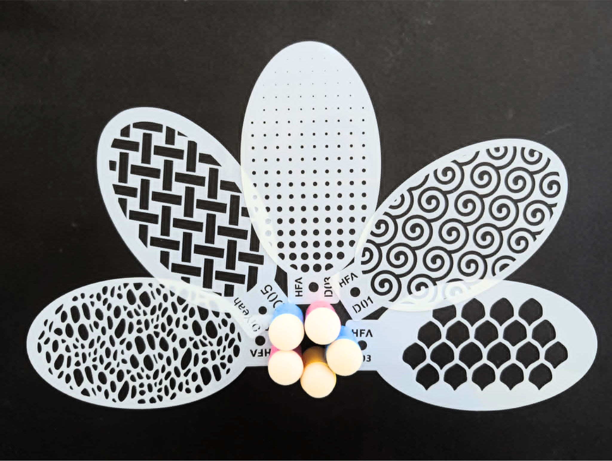 Face Painting Stencil Bundle - Textures