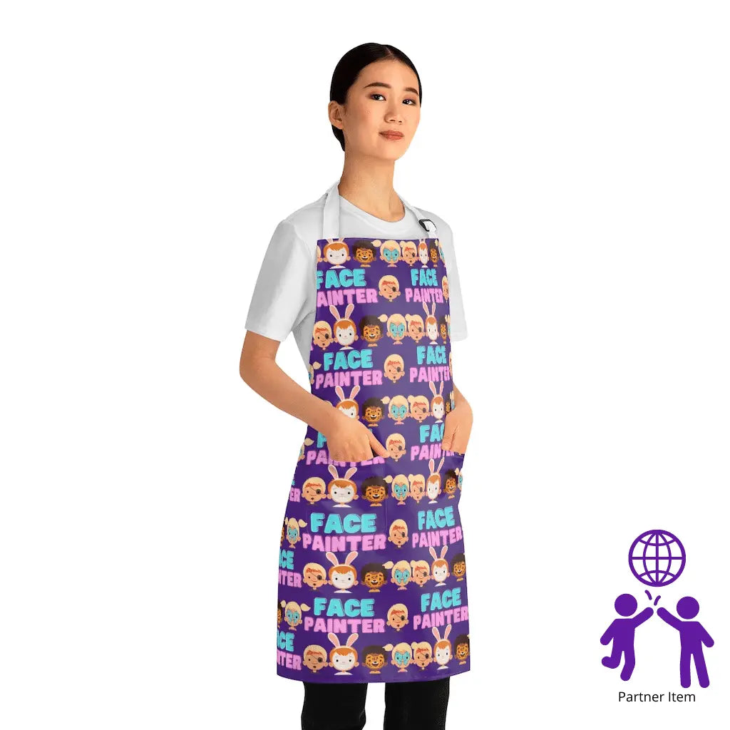 "Purple Parade" - Face Painter Apron The Face Paint Shop Apron The Face Paint Shop Australia buy face paints near me