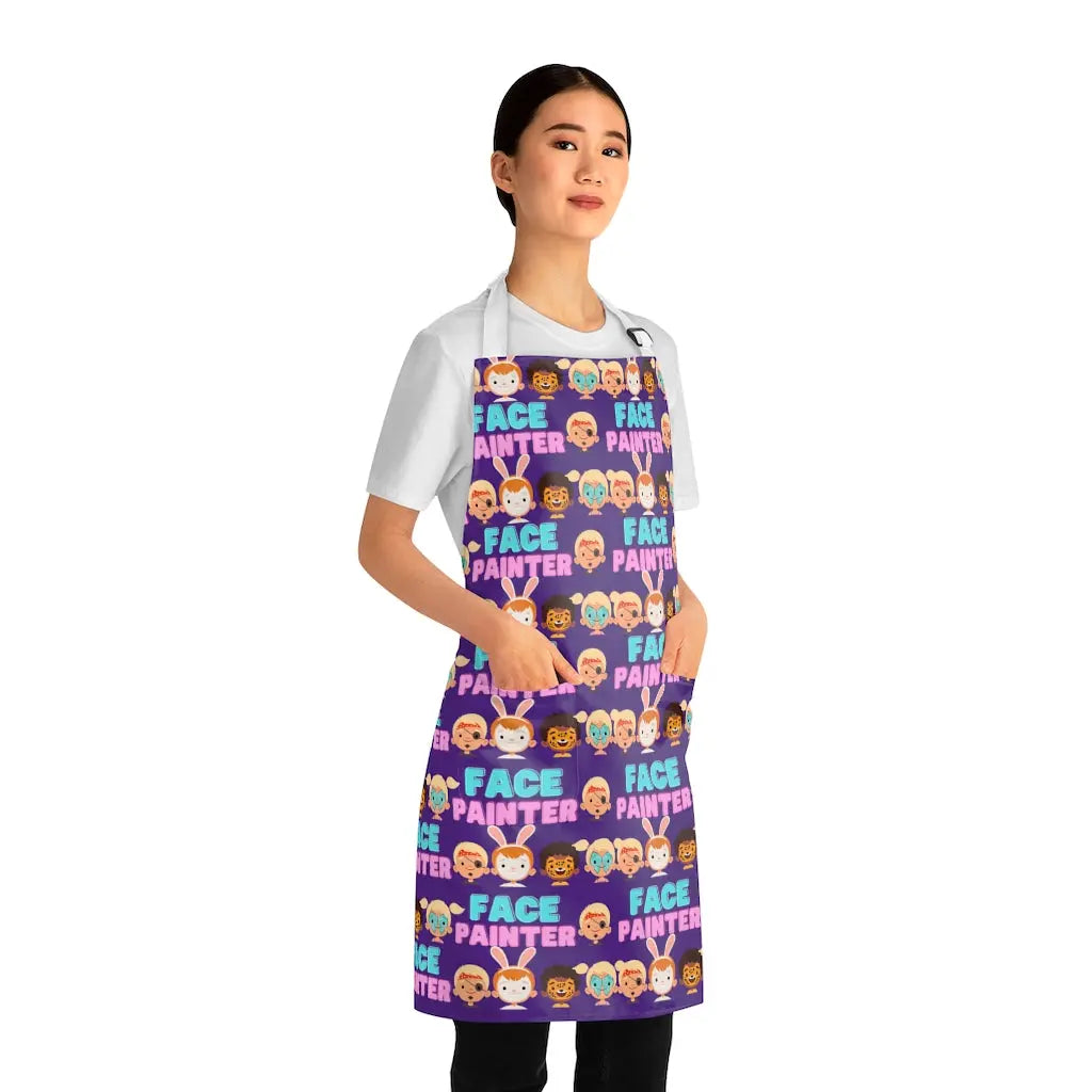 "Purple Parade" - Face Painter Apron The Face Paint Shop Apron The Face Paint Shop Australia buy face paints near me