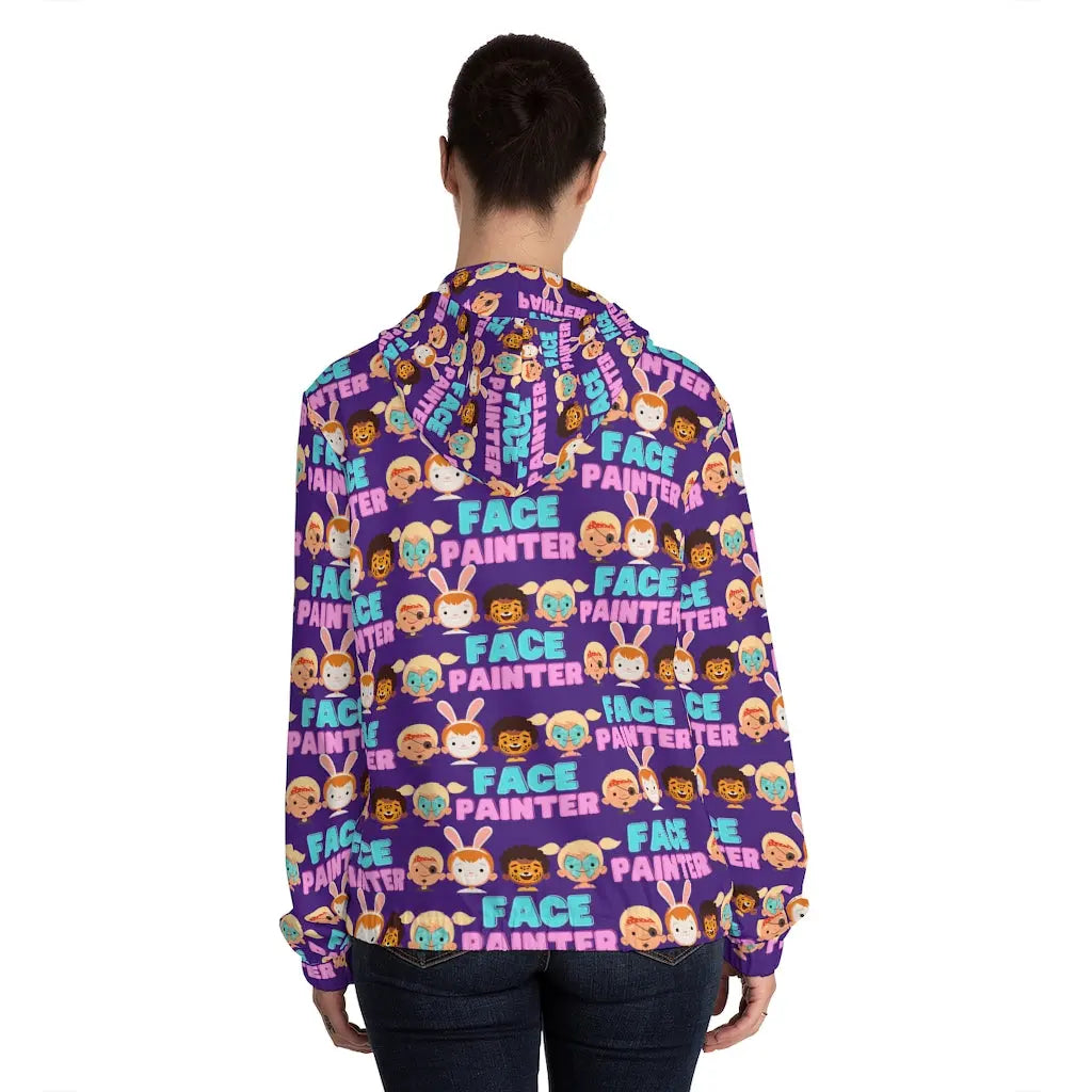 "Purple Parade" Face Painter Hoodie Printify All Over Prints The Face Paint Shop Australia buy face paints near me