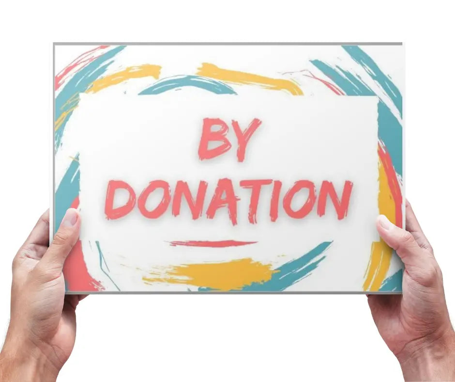 A4 Sign - By Donation The Face Paint Shop Advertising & Marketing The Face Paint Shop Australia buy face paints near me