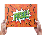 A4 Sign - FREE! The Face Paint Shop Advertising & Marketing The Face Paint Shop Australia buy face paints near me