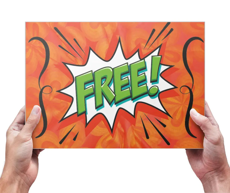 A4 Sign - FREE! The Face Paint Shop Advertising & Marketing The Face Paint Shop Australia buy face paints near me