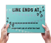 A4 Sign - Lines Ends at The Face Paint Shop Advertising & Marketing The Face Paint Shop Australia buy face paints near me