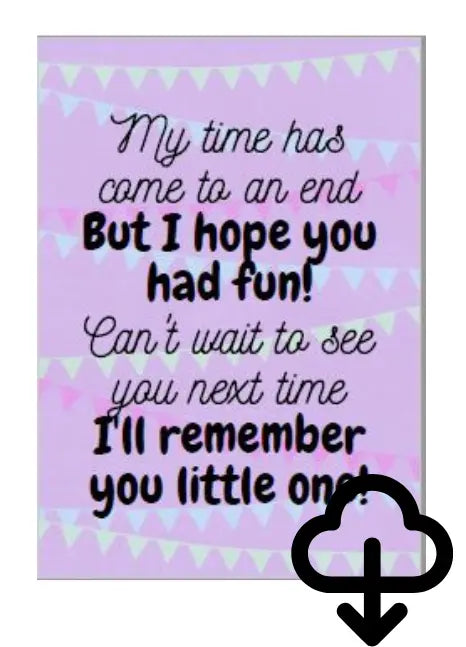 A4 Sign - My Time has finished - Download The Face Paint Shop Advertising & Marketing The Face Paint Shop Australia buy face paints near me