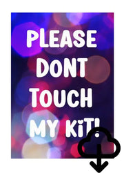 A4 Sign - Please dont touch! - Download The Face Paint Shop Advertising & Marketing The Face Paint Shop Australia buy face paints near me