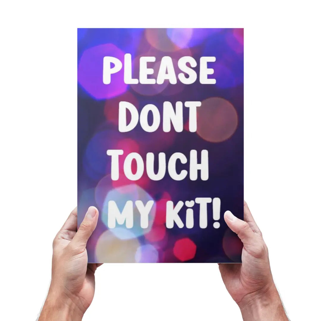 A4 Sign - Please dont touch! The Face Paint Shop Advertising & Marketing The Face Paint Shop Australia buy face paints near me