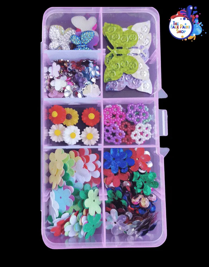 Bling Box - Flowers and Butterflies Edition The Face Paint Shop Loose Gem Collection The Face Paint Shop Australia buy face paints near me