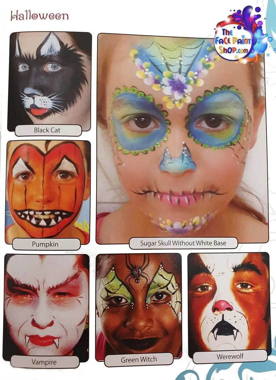 Book of Face Art by Chantal Fairy - Beginners Face Painting The Face Paint Shop Books The Face Paint Shop Australia buy face paints near me