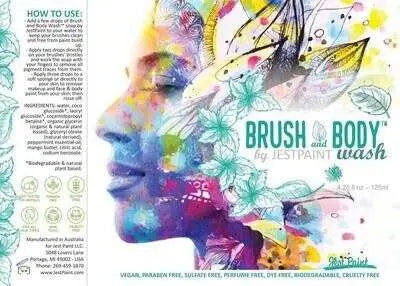 Brush & Body Wash By Jest Paint 125ml Jest Paint Cleaning & Hygiene The Face Paint Shop Australia buy face paints near me