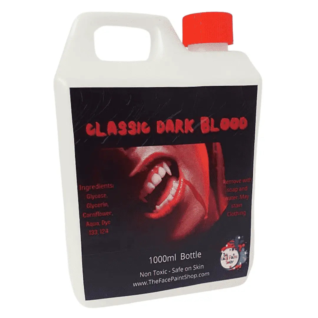 Classic Dark Fake Blood - 1000ml The Face Paint Shop SFX Product The Face Paint Shop Australia buy face paints near me