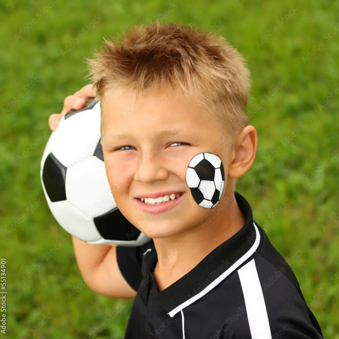 DiYeah Face Painting Stencil - A05 Soccer Ball DiYeah! Stencil The Face Paint Shop Australia buy face paints near me