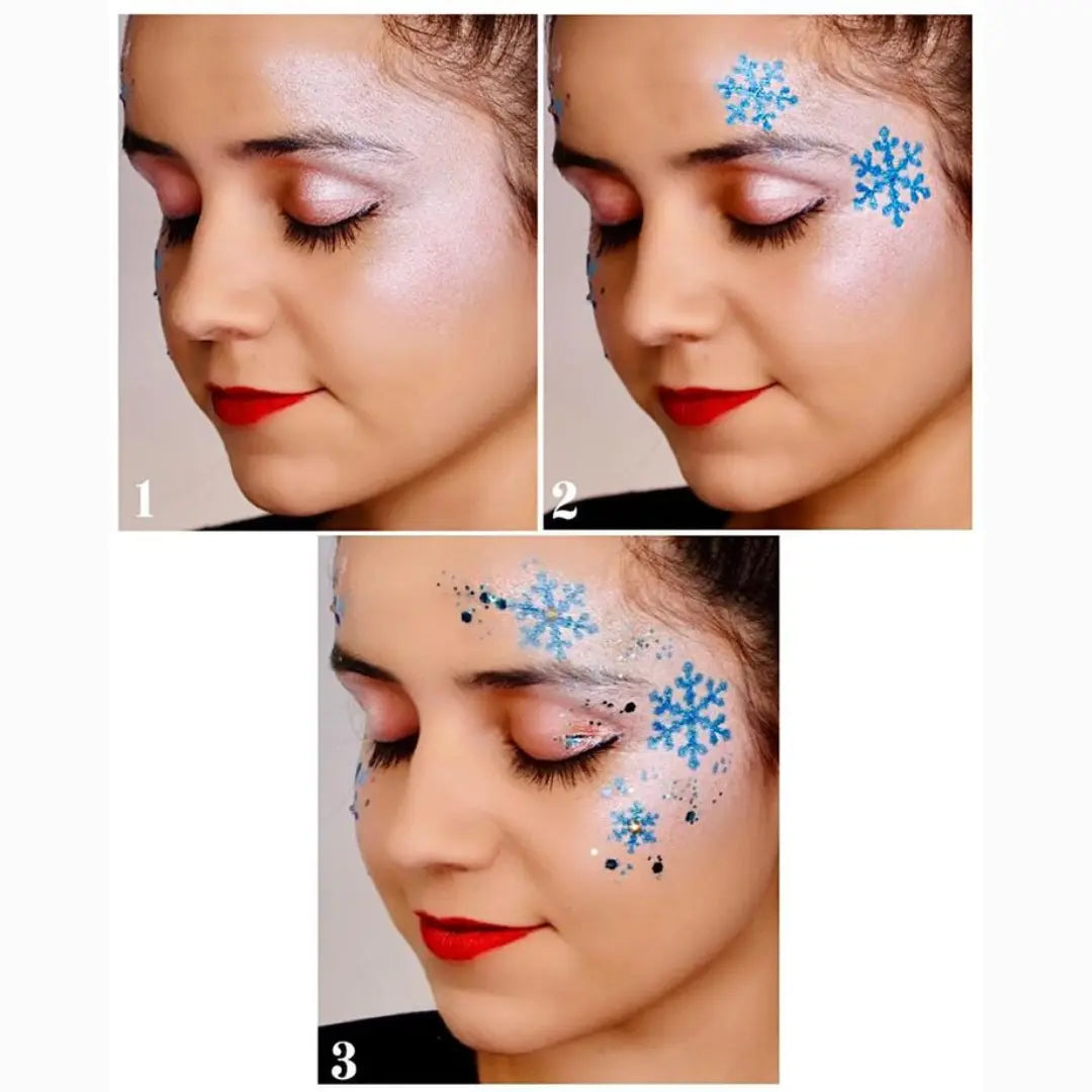 DiYeah Face Painting Stencil - A07 Snow Effect DiYeah! Stencil The Face Paint Shop Australia buy face paints near me