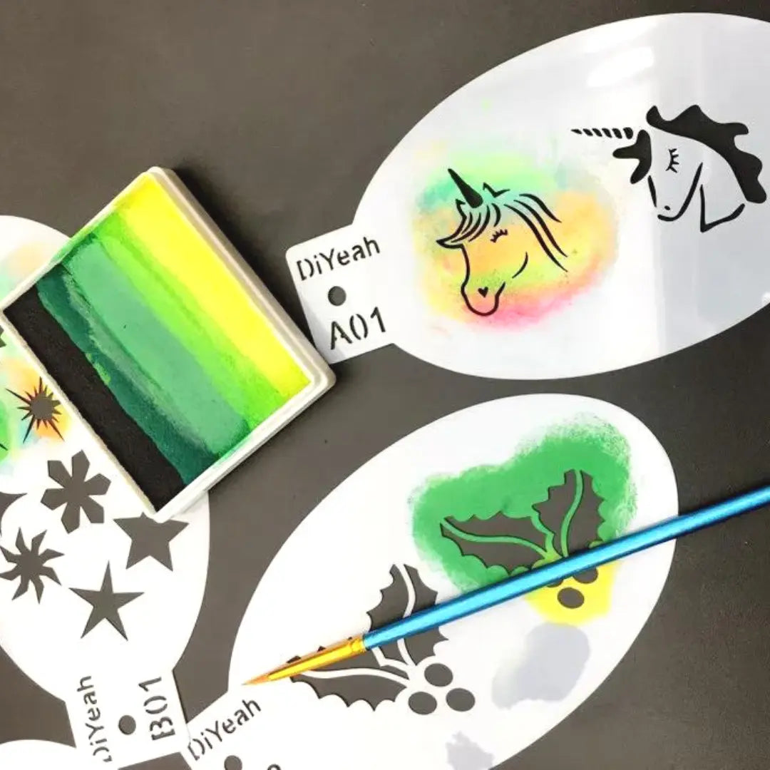 DiYeah Face Painting Stencil - C09 Musical Notes DiYeah! Stencil The Face Paint Shop Australia buy face paints near me