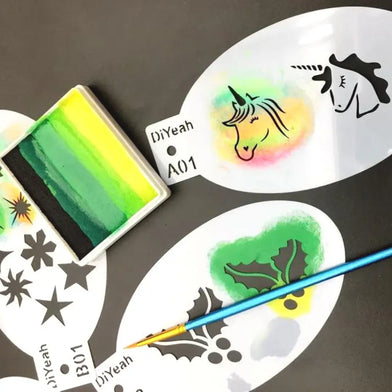 DiYeah Face Painting Stencil - C09 Musical Notes DiYeah! Stencil The Face Paint Shop Australia buy face paints near me