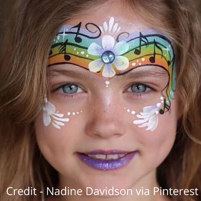 DiYeah Face Painting Stencil - C09 Musical Notes DiYeah! Stencil The Face Paint Shop Australia buy face paints near me