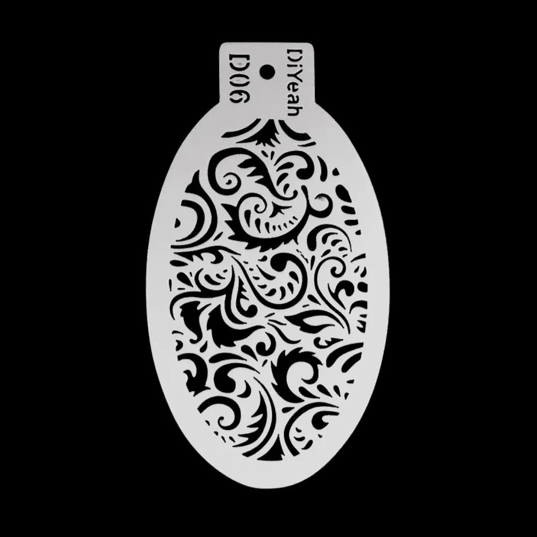 DiYeah Face Painting Stencil - D06 Garden Vines DiYeah! Stencil The Face Paint Shop Australia buy face paints near me
